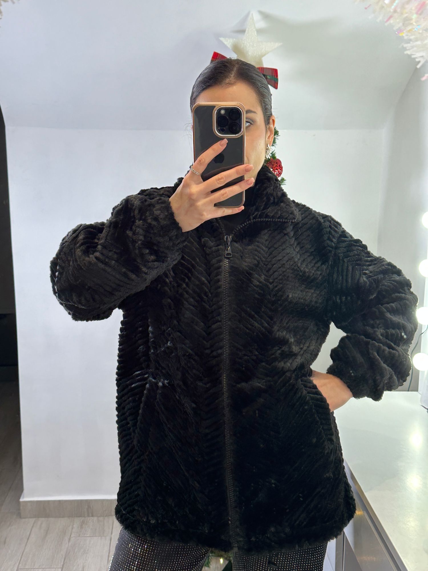 Γούνα Millie Μαύρη