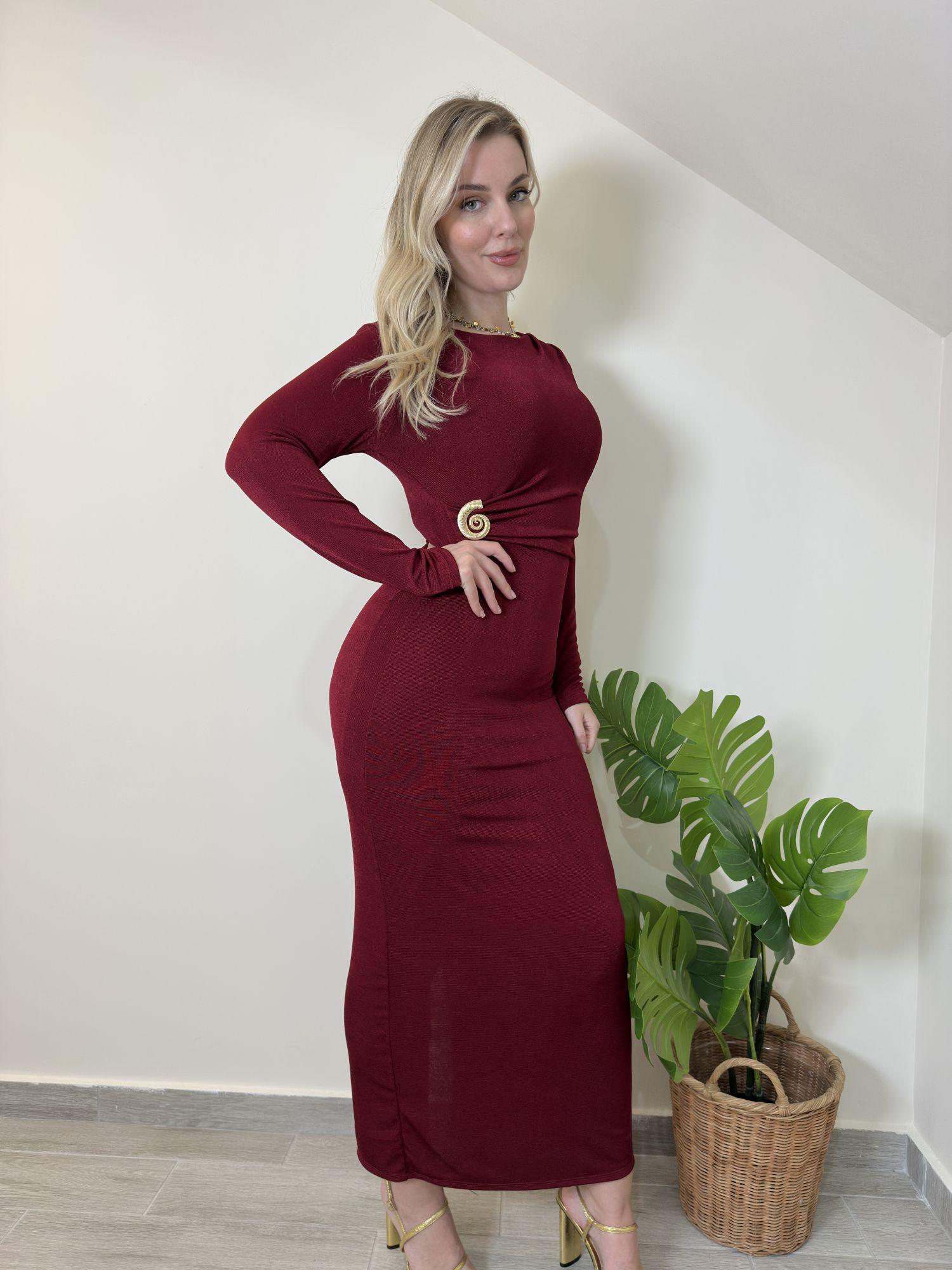 Φόρεμα Dafne Μπορντό