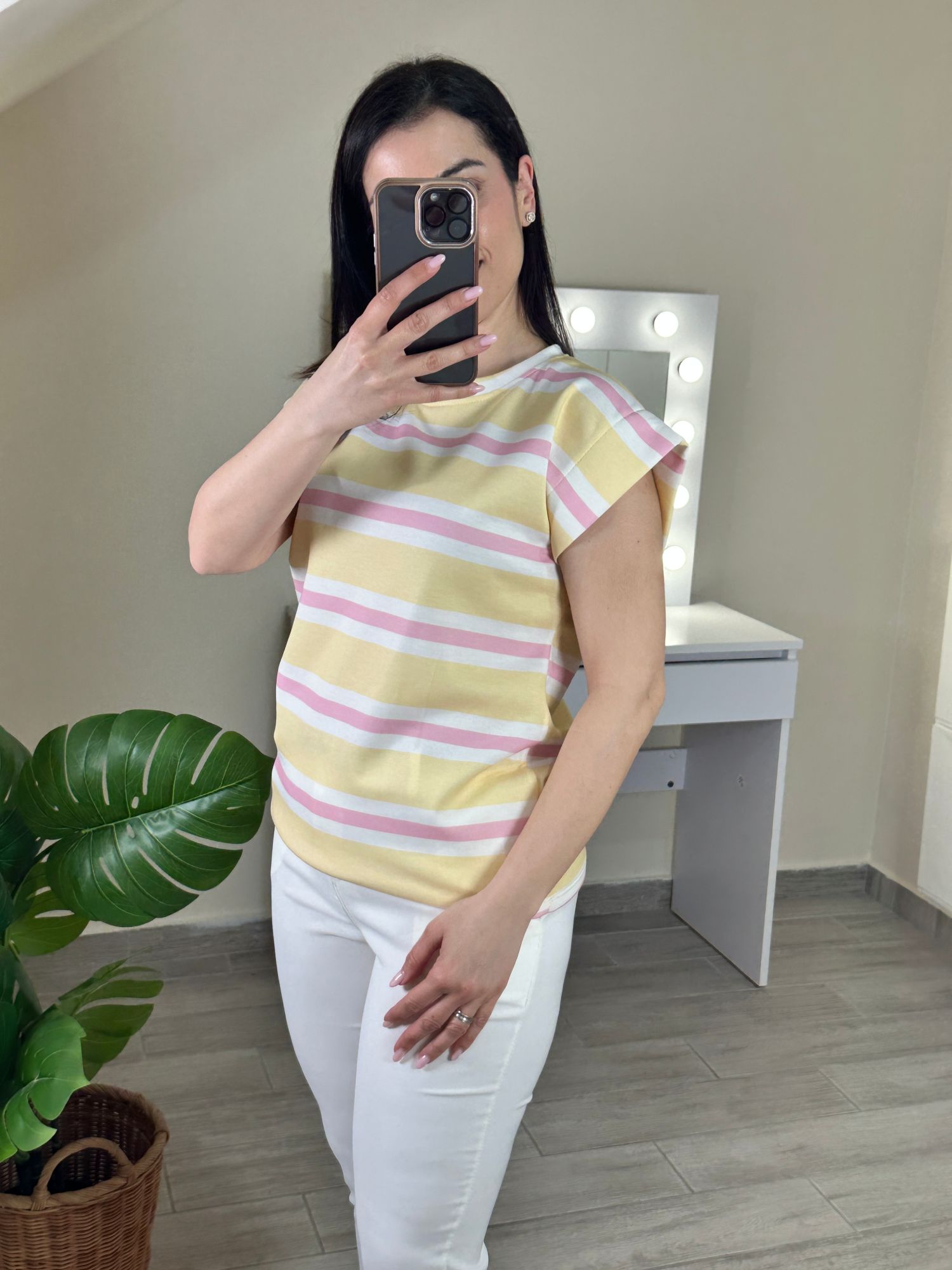 Μπλούζα Rhea Κίτρινο