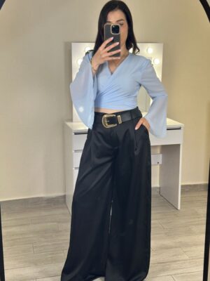 Παντελόνα Satin Μάυρο